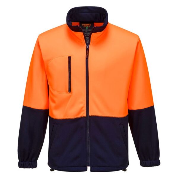 Hi-Vis Water Repellent Contrast Zipped Class D Brush Fleece Thumbnail